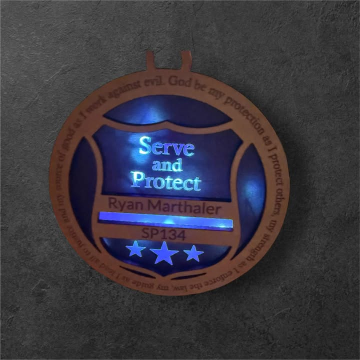 Personalized Lighted Police