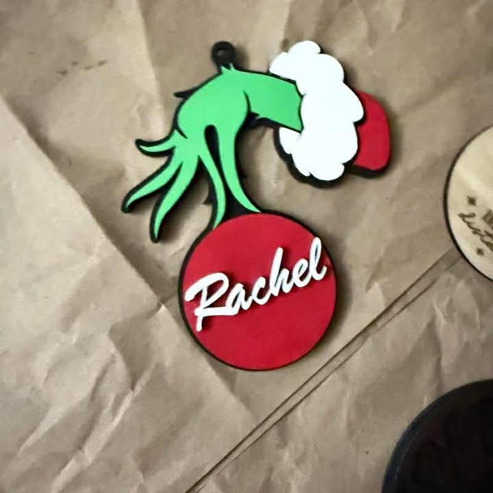 Personalized Grinch Ball