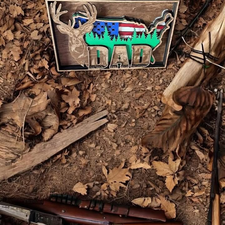 Layered DAD Sign