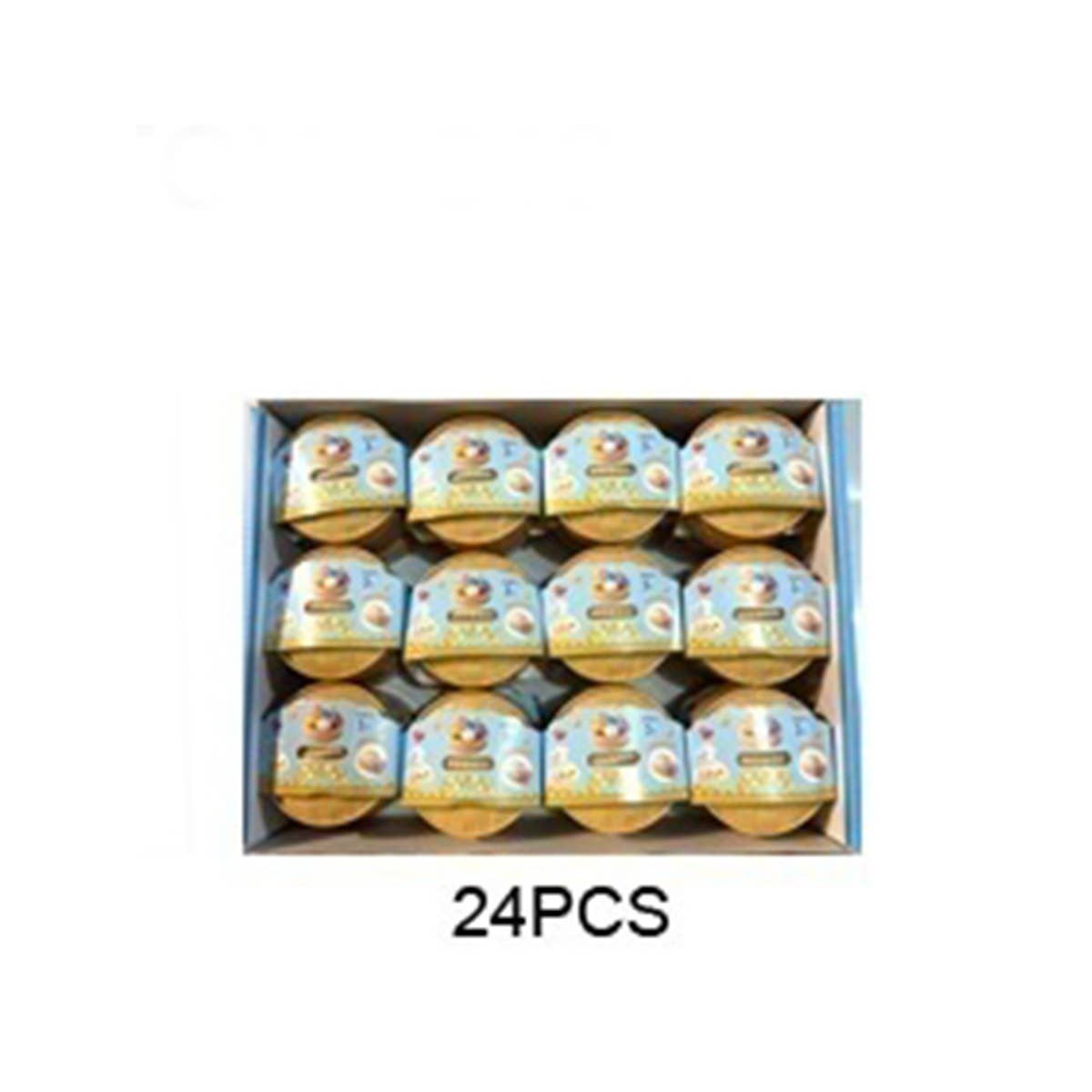 24pcs Mini Glittered Dumpling Squishy with Steamer