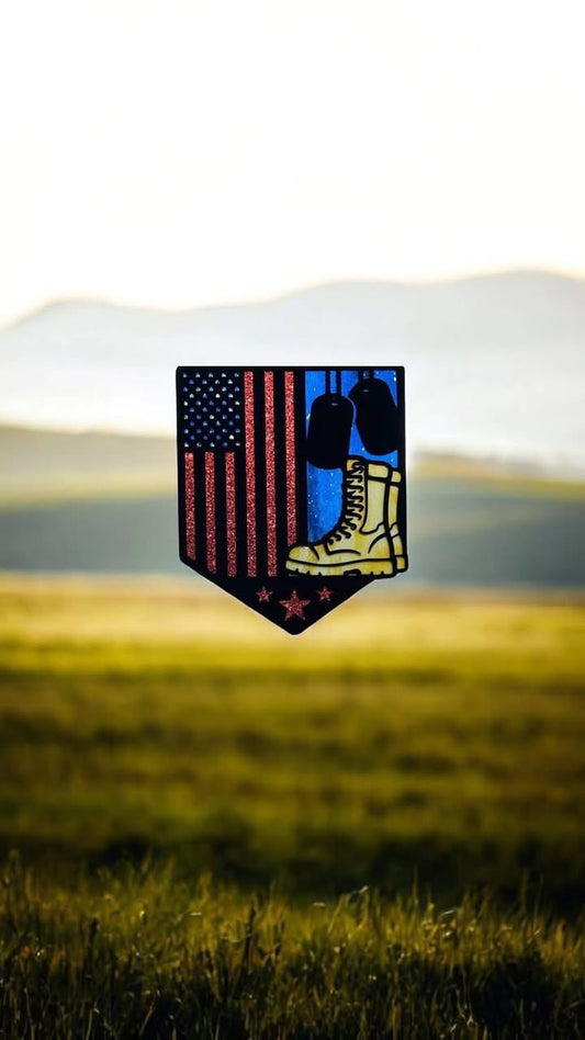 Solider Boot Suncatcher