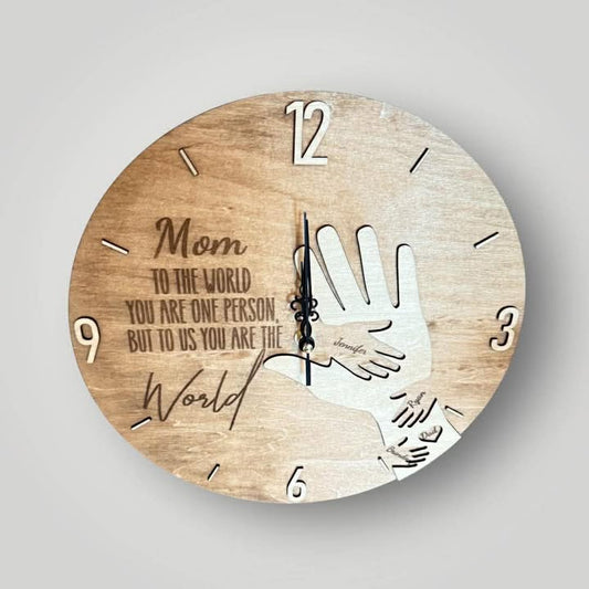 Mother/Child Hand Clock