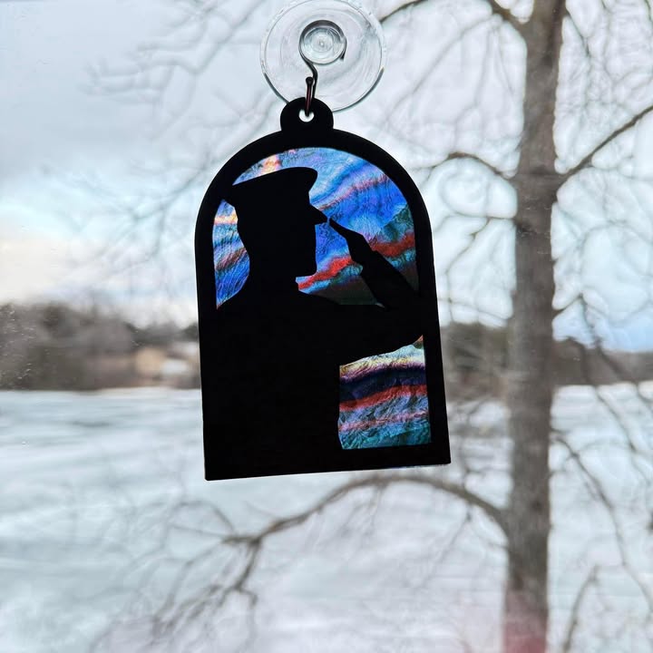 Male Solider Suncatcher