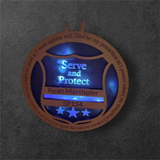 Personalized Lighted Police
