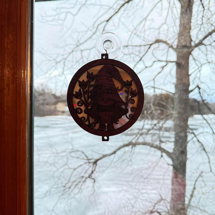 Girl Gnome Suncatcher