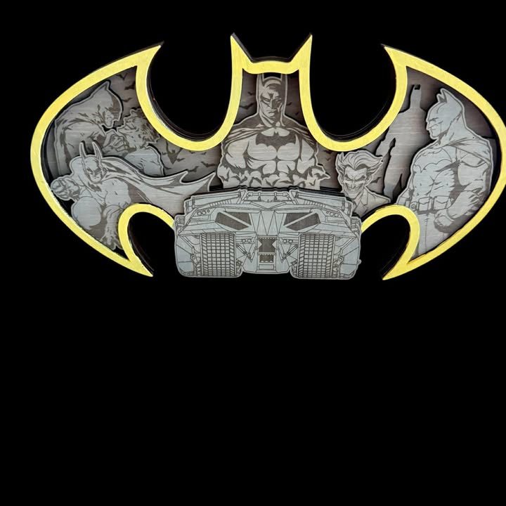 Batman Layered Sign