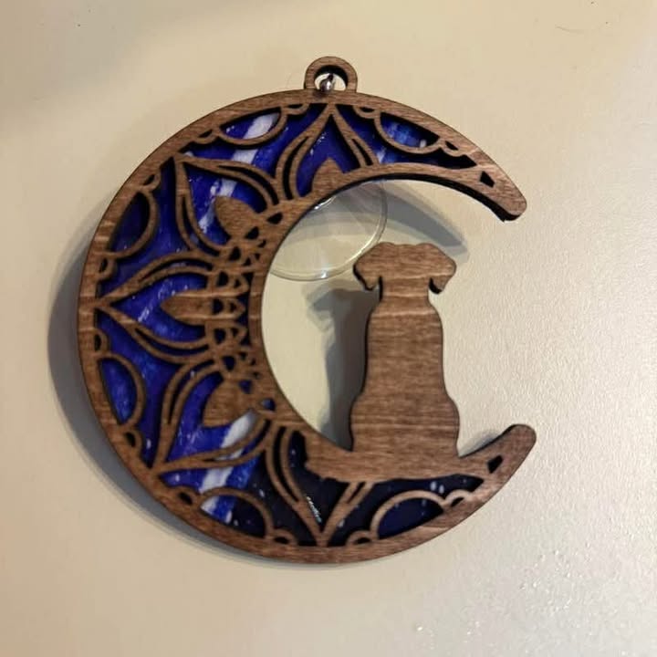 Moon Dog Suncatcher