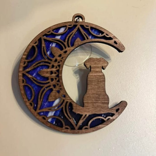 Moon Dog Suncatcher