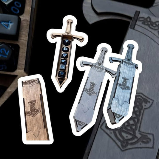 Dagger Dice Box With Dice