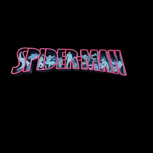 Spiderman Layered Sign
