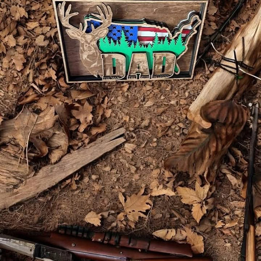 Layered DAD Sign